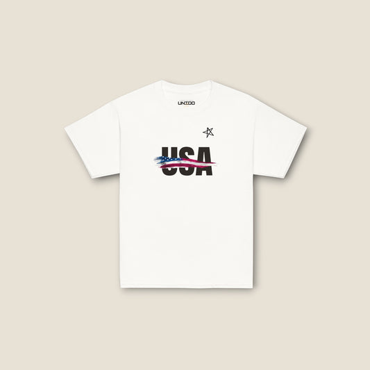 USA - Flag (Youth - White)